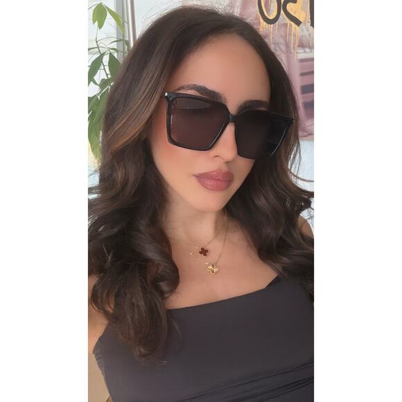 NEW Saint Laurent SL474 Black Square Sunglasses - Picture 2 of 9